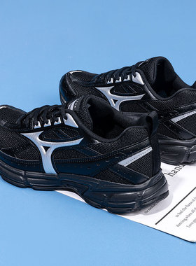 美津浓男鞋 SPEED新款2025冬季跑步鞋复古休闲鞋老爹鞋女D1GH2230