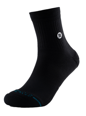 STANCE斯坦斯中帮袜男袜女袜ICON QUARTER春季袜子A356B25IQT-BLK
