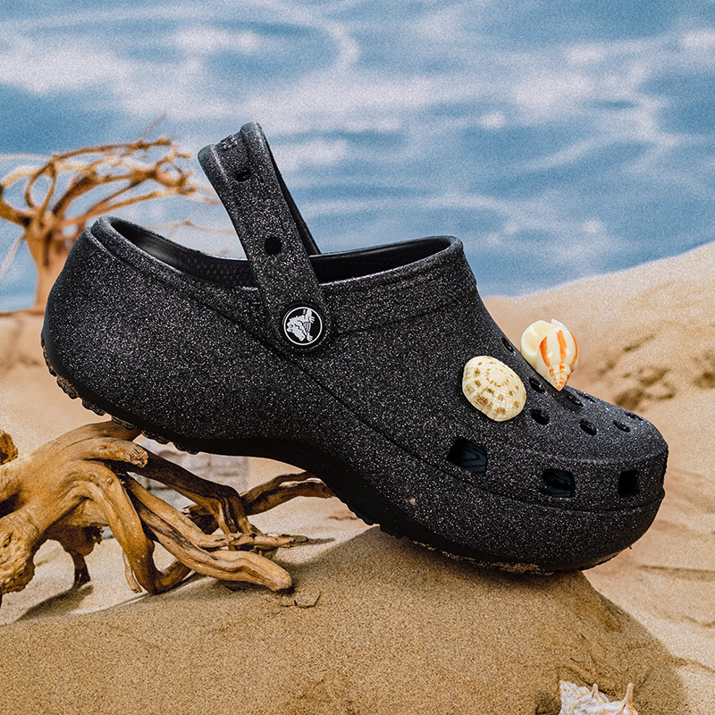 crocs卡骆驰闪耀云朵洞洞鞋女鞋春季新款包头拖鞋户外凉鞋沙滩鞋