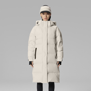 Saucony索康尼长款羽绒服女装冬季新款户外防风外套保暖运动服潮