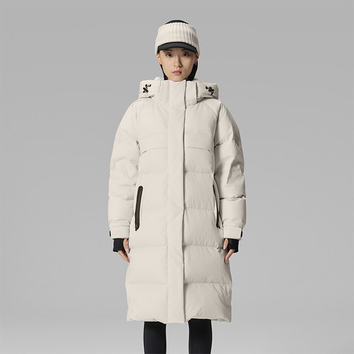 Saucony索康尼长款羽绒服女装冬季新款户外防风外套保暖运动服潮