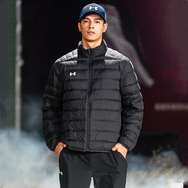UA安德玛轻薄排骨羽绒服男女款秋冬新款健身训练运动服保暖外套