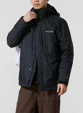 Columbia哥伦比亚户外男子防水冲锋衣抓绒内胆三合一外套WE6508