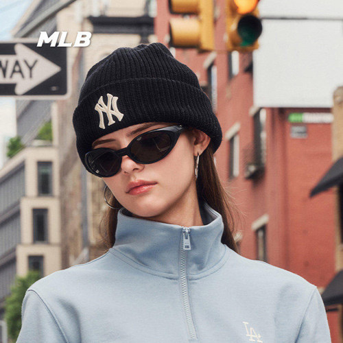 幸运叶子丨MLB官方男女同款大logo毛线针织帽26秋冬新款3ABNBM266