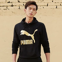 PUMA Hummer Men Mùa xuân và mùa thu Xu hướng mới Trang phục thể thao Áo chui đầu đơn giản Li Xian với cùng một chiếc áo len trùm đầu rời - Thể thao lông cừu / jumper hoodie form rộng