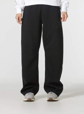 ~阿迪达斯黑色长裤女裤宽松运动裤跑步裤子休闲裤女士直筒裤JE785