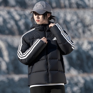 夹克 保暖羽绒外套运动棉袄女士宽松大码 阿迪达斯羽绒服女冬季 新款