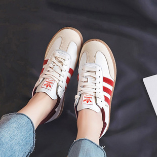 阿迪达斯三叶草女鞋男鞋春季新款经典samba德训鞋复古板鞋休闲鞋