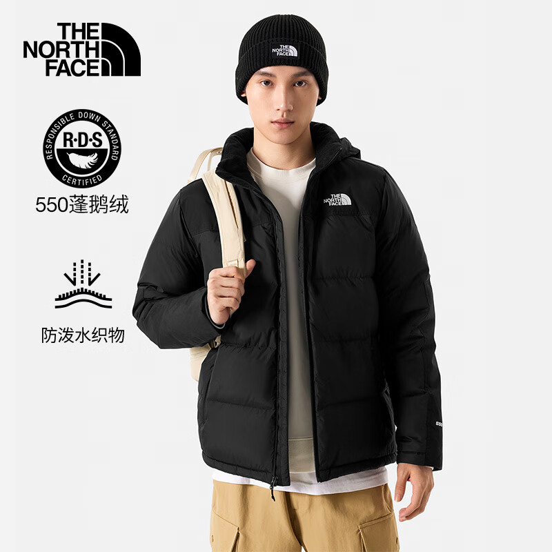 北面官方旗舰店连帽宽松羽绒服男2024新款户外防风棉羽外套夹克