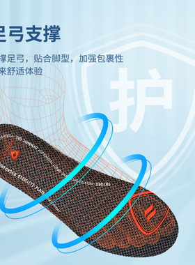 sofsole舒足速乐篮球鞋垫男女气垫减震运动鞋垫足弓支撑球员鞋垫