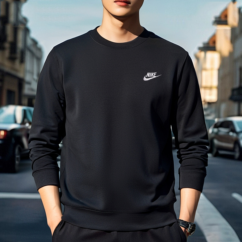 NIKE耐克正品卫衣男装秋季新款圆领上衣宽松休闲长袖套头衫运动服