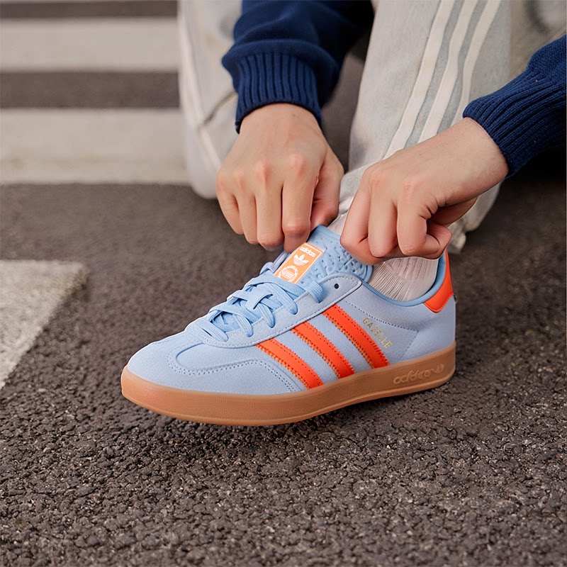 阿迪达斯三叶草德训鞋男鞋女鞋春季新款GAZELLE休闲鞋运动鞋T头鞋