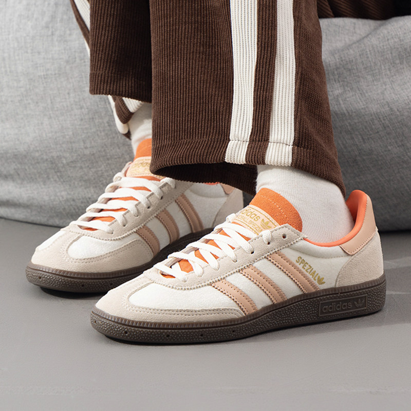 阿迪达斯三叶草德训鞋女鞋冬季新款T头复古休闲鞋低帮板鞋运动鞋