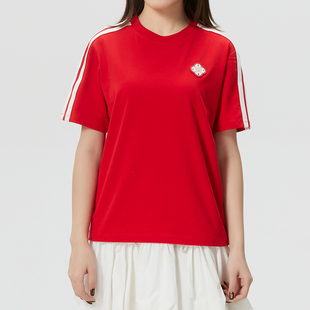 运动服透气跑步健身训练休闲上衣 2026新年款 阿迪达斯短袖 t恤女装