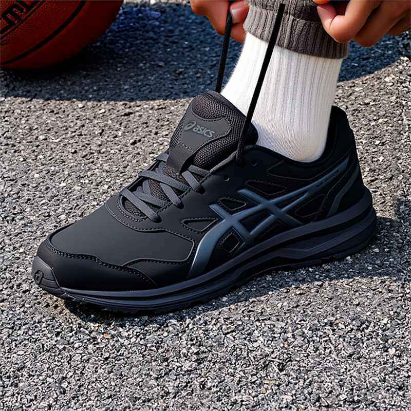 亚瑟士轻便慢跑鞋男鞋秋季新款GEL-MISSION 3跑步鞋黑武士运动鞋