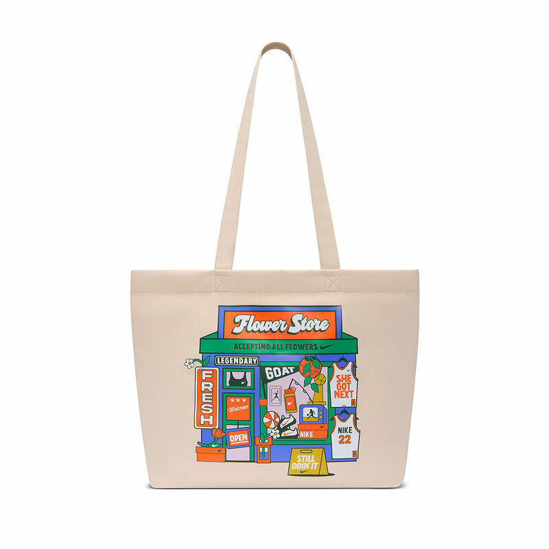 Nike耐克男包女包2026新款运动包图案印花潮流时尚帆布包拎包