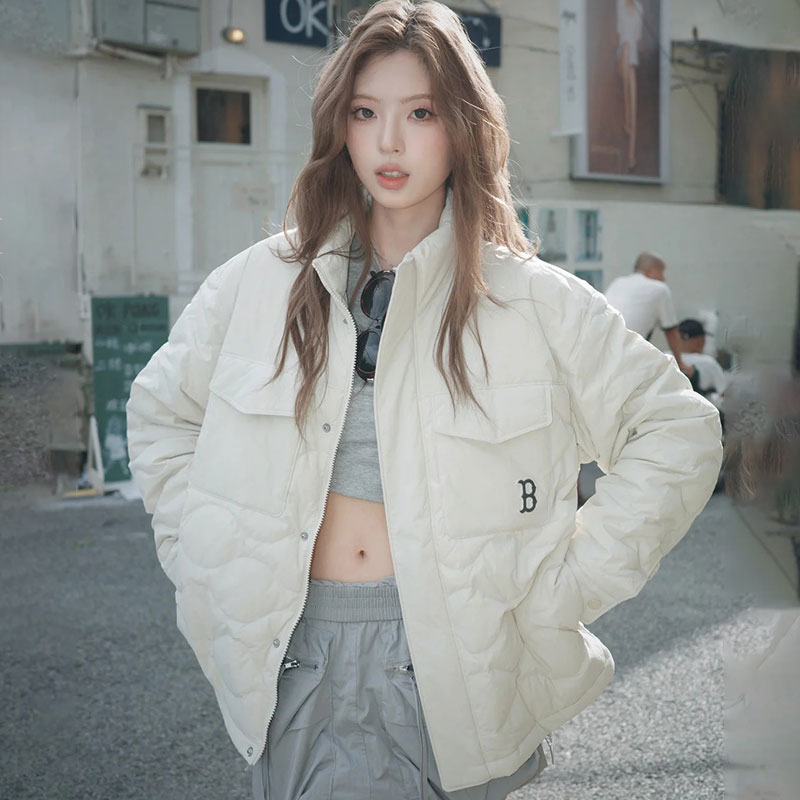 MLB官方 薄款羽绒服外套男装女装2025新款防风休闲夹克情侣运动服