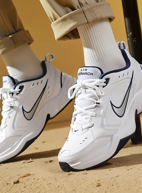 耐克正品男鞋26冬季新款AIRMONARCHIV运动鞋气垫皮面老爹鞋415445