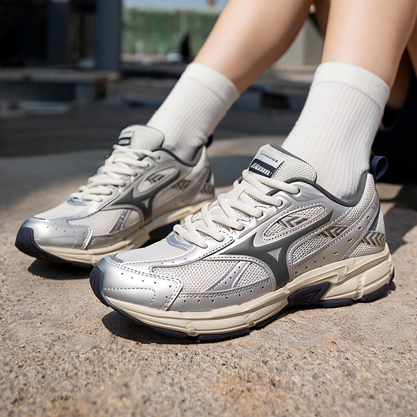 Mizuno美津浓官方旗舰男女春季星速鞋复古老爹鞋透气SPEED