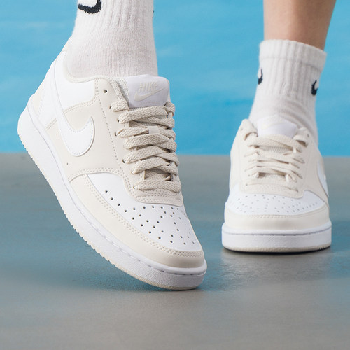 幸运叶子丨NIKE耐克轻便板鞋女鞋夏季新款COURTVISION时尚复古鞋