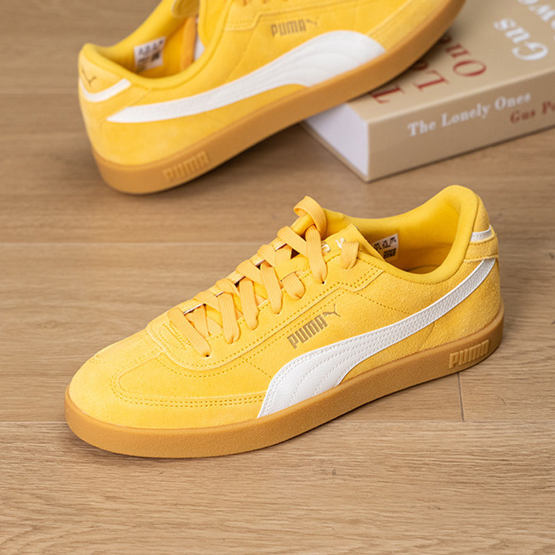 PUMA彪马板鞋女鞋男鞋2026新款Club低帮黄色复古情侣休闲