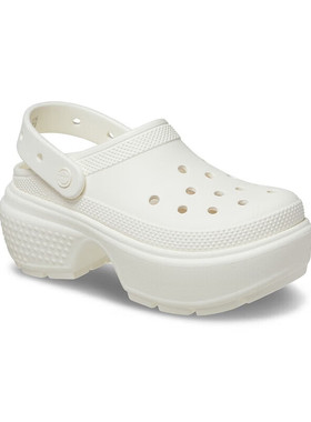 卡骆驰雪屋Clog洞洞鞋户外厚底沙滩鞋女鞋拖鞋白色凉拖高跟凉鞋