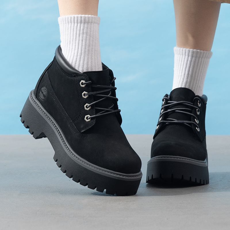 Timberland添柏岚女鞋秋季新款中帮靴经典马丁靴通勤休闲鞋运动鞋