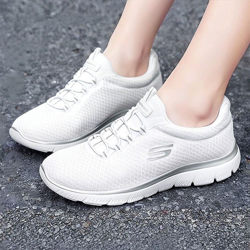 斯凯奇休闲慢跑鞋女鞋春季新款一脚蹬穿脱运动鞋轻便软底健步鞋,运动鞋new,跑步鞋,淘宝优惠券,粉丝福利购,淘宝优惠卷