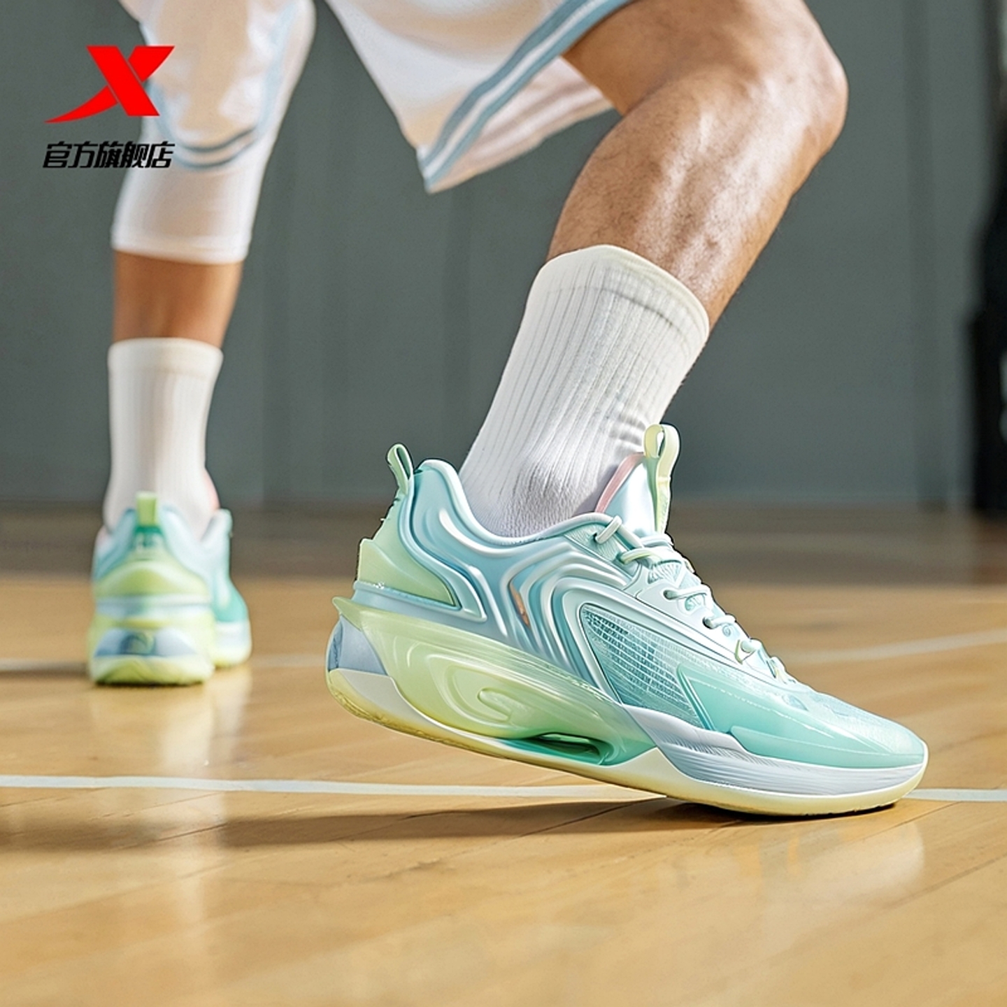 特步篮球鞋游云7代-SE篮球鞋男鞋夏季新款男子比赛运动鞋轻便球鞋