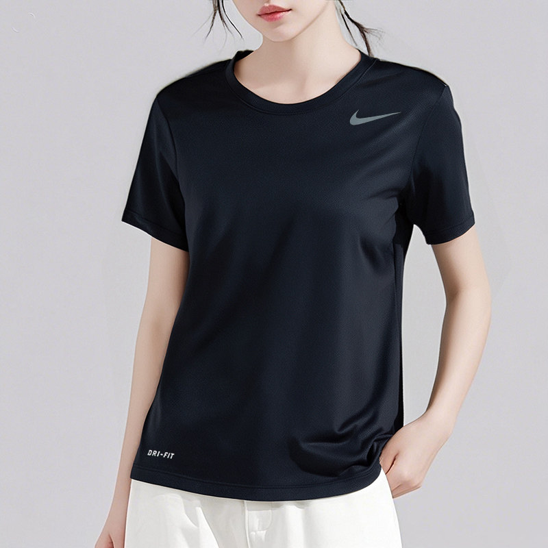 NIKE耐克女装2026春季新款运动服黑色透气圆领健身跑步短袖t恤衫,运动服/休闲服装,运动T恤,淘宝优惠券,粉丝福利购,淘宝优惠卷
