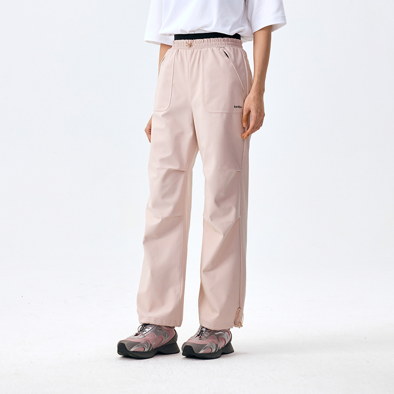 Lanbu蓝步女裤 冬季新款运动裤跑步软壳裤子训练户外防风休闲长裤