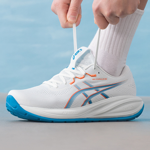 亚瑟士男鞋2026新款春季运动鞋GEL-CUMULUS 28轻便透气时尚休闲鞋