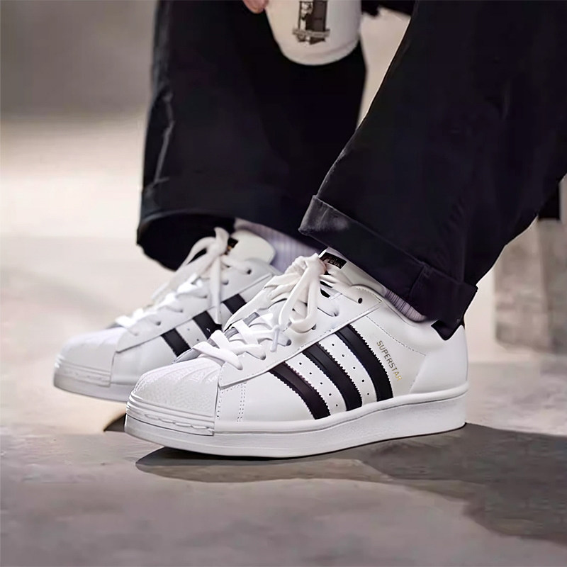 阿迪达斯金标贝壳头板鞋男鞋女鞋三叶草2026秋秋新款运动鞋休闲鞋