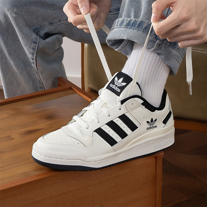 阿迪达斯三叶草男鞋女鞋2025新款时尚休闲鞋潮流低帮透气运动板鞋
