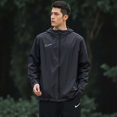 幸运叶子丨NIKE耐克连帽外套男装跑步训练运动服梭织夹克衫上衣
