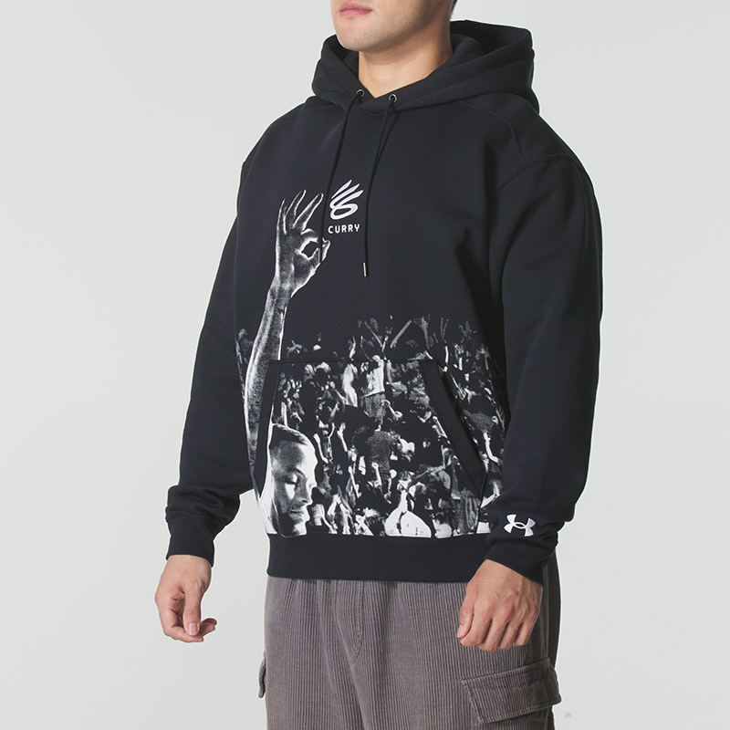 安德玛（UNDERARMOUR）男装 2025新款运动服时尚连帽卫衣舒适亲肤