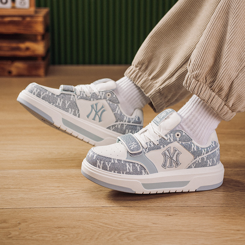 MLB官方 板鞋男鞋女鞋冬季新款轻便复古运动鞋情侣鞋经典休闲鞋子