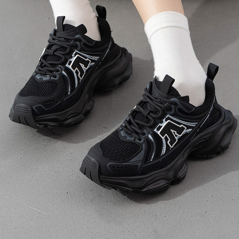 LANBU蓝步女鞋时尚潮流运动鞋健身跑步训练舒适网面透气休闲鞋子