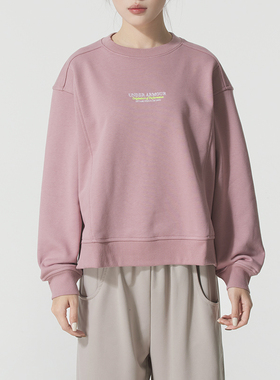 UA安德玛卫衣女装2026春季新款运动服圆领上衣休闲套头衫6010101