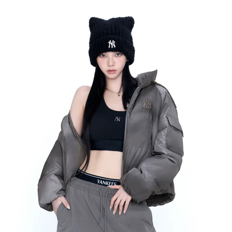 KARINA同款MLB官方 羽绒服女装2025冬季新款保暖外套运动夹克