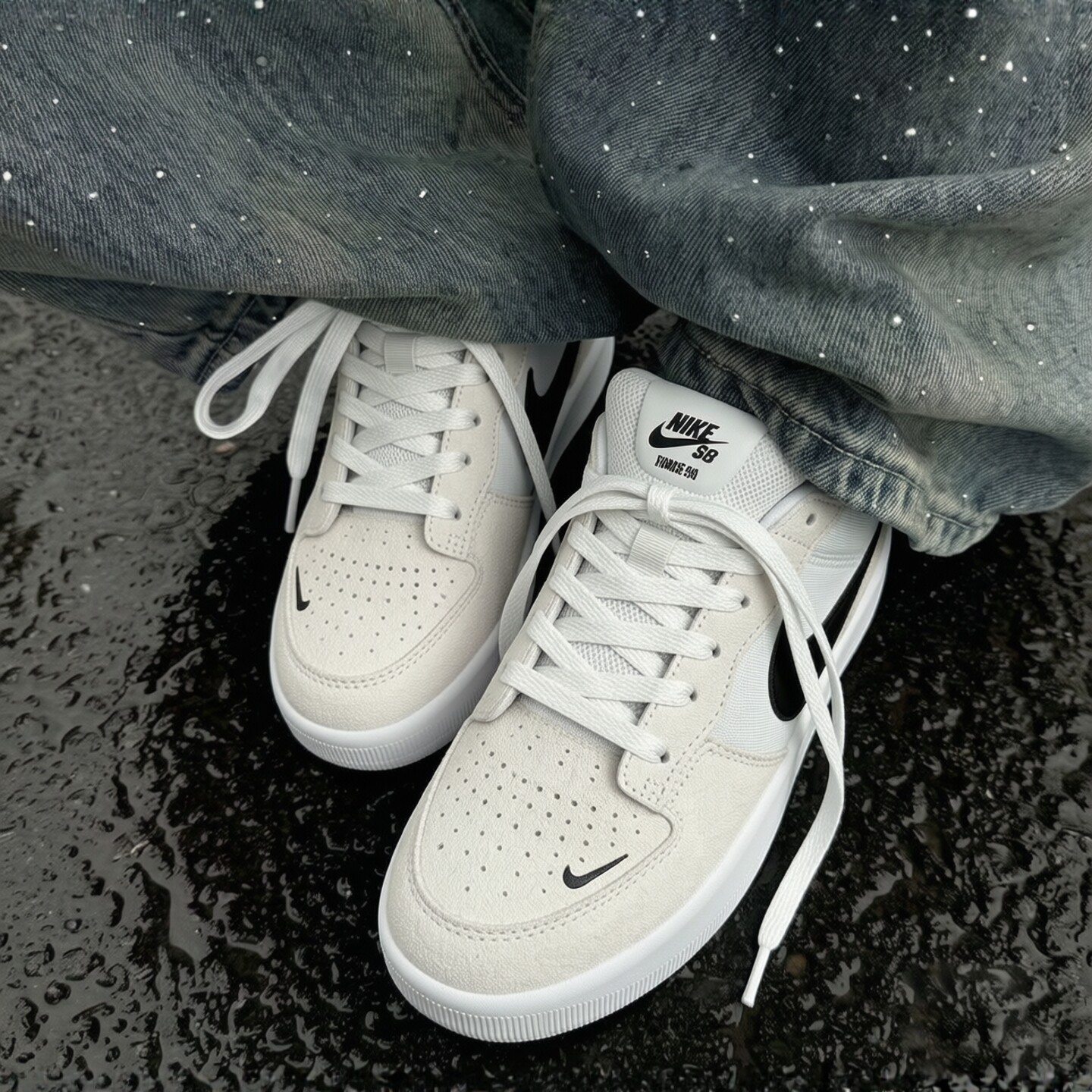 幸运叶子|耐克NIKE男鞋新款sb force 58运动鞋时尚休闲鞋德训鞋
