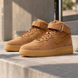 幸运叶子丨耐克NIKE男鞋 运动鞋AIR FORCE 1空军一号高帮板鞋潮