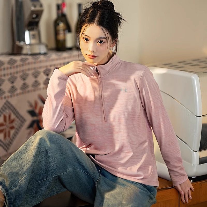 安德玛速干衣女2025春季新款瑜伽服打底衫跑步健身训练服长袖T恤,运动服/休闲服装,运动T恤,淘宝优惠券,粉丝福利购,淘宝优惠卷