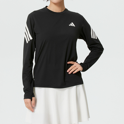 ~Adidas阿迪达斯女子长袖2026春季新款舒适跑步运动休闲T恤KE6840