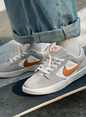 耐克男鞋2025夏新款SBForce58复古低帮透气板鞋运动休闲鞋 DV5477