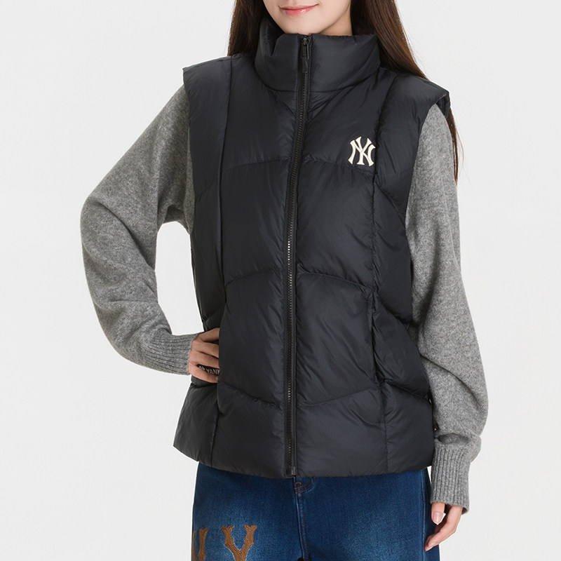 幸运叶子丨MLB官方 保暖运动服休闲羽绒服马甲背心26冬款男女马