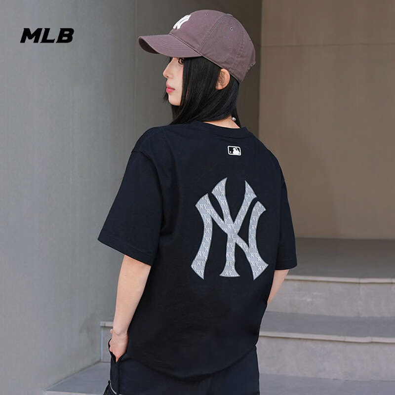 MLB官方 正品男装女装运动服夏季款运动服休闲圆领套头短袖t恤图片