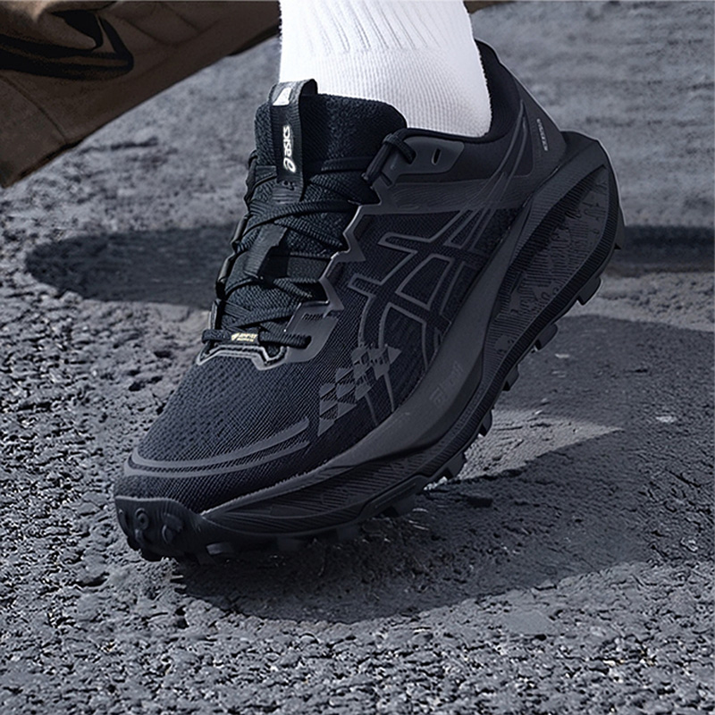 亚瑟士减震跑步鞋男鞋秋季新款GEL-Trabuco 13 GTX运动鞋越野跑鞋