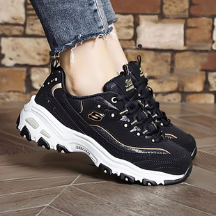 秋冬新款 女鞋 女士复古休闲鞋 厚底运动鞋 潮 斯凯奇经典 老爹鞋 熊猫鞋