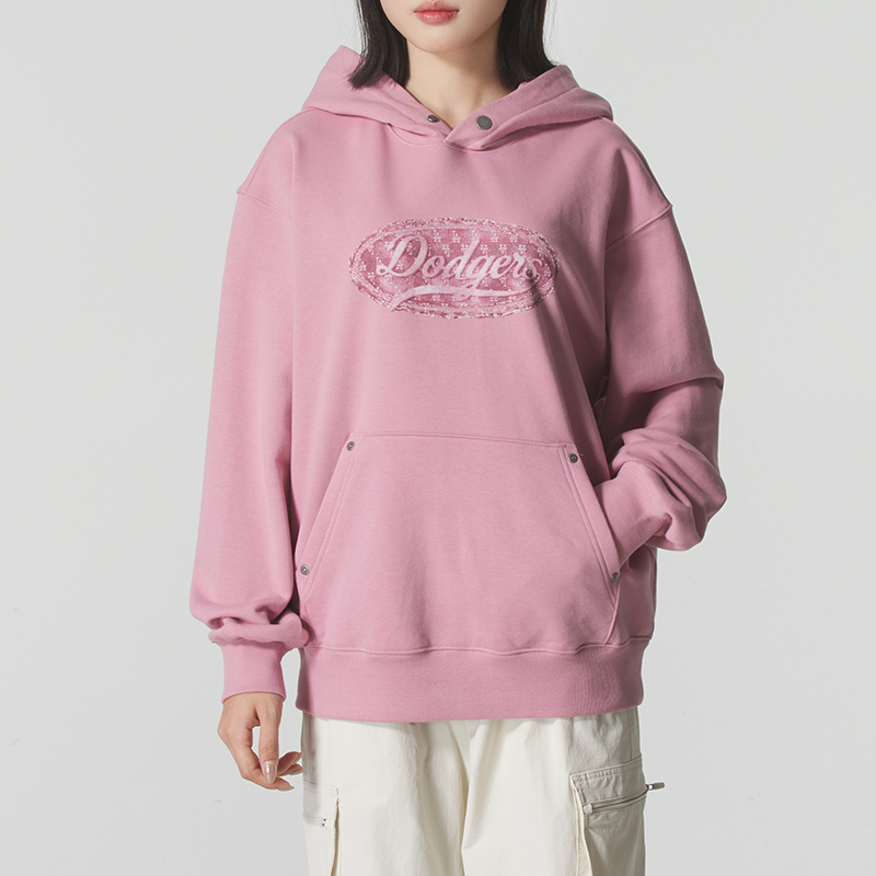 MLB官方 连帽卫衣男装女装2025新款潮流休闲上衣宽松套头衫运动服